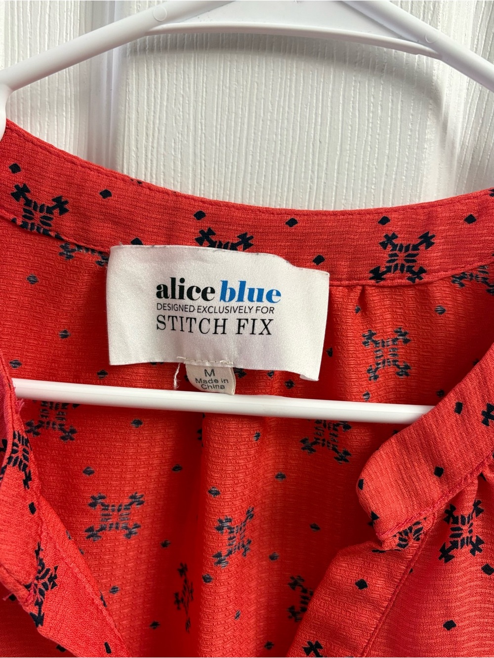 Women’s Alice Blue Boho Flowy Tank Top - Picture 4 of 4